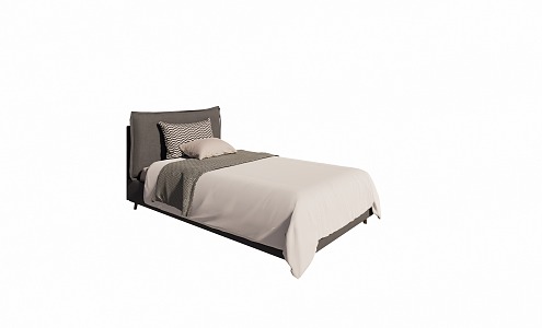 Modern Single Bed 3d model