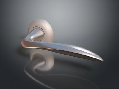 Modern Metal Door Handle Hardware Tool With Smooth Surface And Durable Design 3d model