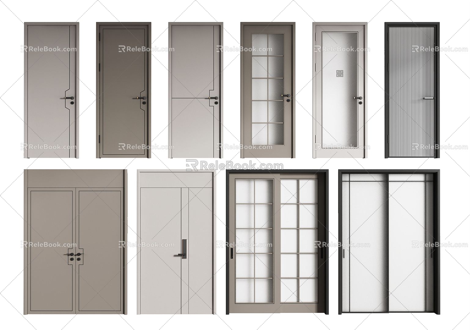 Modern swing door double door security door kitchen door entrance door bedroom door model