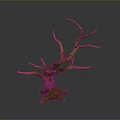 Natural Looking Stump Shaped Decorative Plant With Withered Branches And Green Base