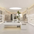 Modern Crystal Women's Clothing Store With Elegant Glass Interior Design