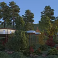 Detached Villa Nestled Among Forest Trees On Hillside With Natural Surroundings