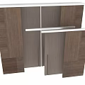 Modern Wooden Hinged Door With Natural Wood Grain Panel Design For Home Interior