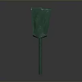 Green Industrial Equipment With Mesh Panel And Sturdy Four Leg Structure