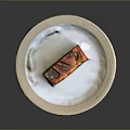 Delicious Homemade Cake On White Ceramic Plate With Fresh Fruit Topping And Soft Texture