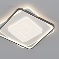 Modern Minimalist Rectangular Ceiling Light With Sleek Design And LED Glow 3d model