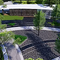 Residential Landscape Design With Curved Paths Lush Trees And Layered Greenery