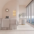 Relaxing Modern SPA Sauna Room With Massage Bed Towels And Mountain View Windows