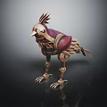 Intricate Mechanical Bird Sculpture With Vintage Steampunk Design And Metallic Details