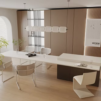 Modern dining table 3d model