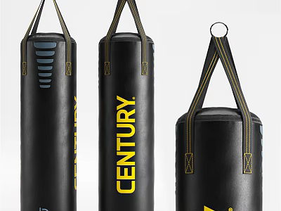 Durable Black Boxing Punching Bags For Home Gym Training Equipment 3d model
