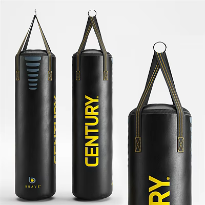 Durable Black Boxing Punching Bags For Home Gym Training Equipment 3d model