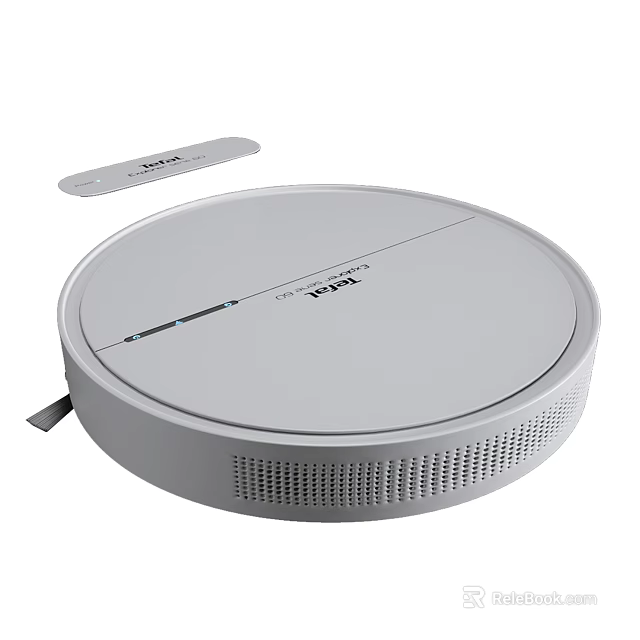 ILIFE White Circular Robotic Vacuum Cleaner With Automatic Cleaning And Charging Dock 3d model 