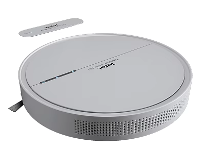 ILIFE White Circular Robotic Vacuum Cleaner With Automatic Cleaning And Charging Dock 3d model