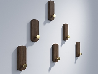 Modern Hook Wall Hook 3d model