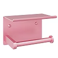 Pink Metal Hardware Tool Tissue Holder With Detailed Size Measurements