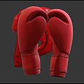 High Quality Red Boxing Helmet And Gloves Ideal For Sports Training Equipment