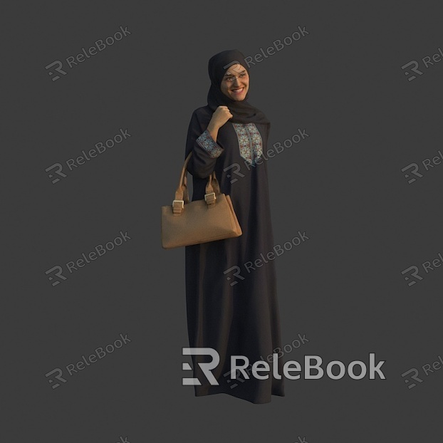 Satchel Muslim woman woman wearing headscarf model