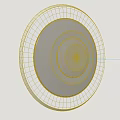 Elegant Circular Layered Metallic Wall Decor With Textured Patterns And Silver Rim