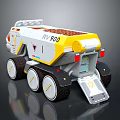 Space Exploration R1 900 Rover With Multiple Wheels For Mission Use 3d model