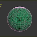 Green Sphere With Intricate Floral And Swirl Patterns On Surface