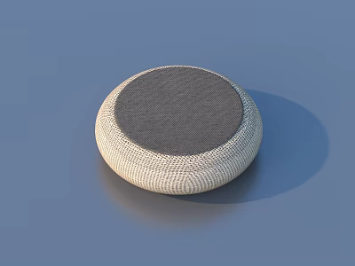 Round Woven Cushion for Daily Use with Soft Surface and Comfortable Design 3d model