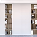 Modern Bookcase Wall Cabinet Decorative Cabinet Storage Cabinet Bookshelf 3d model