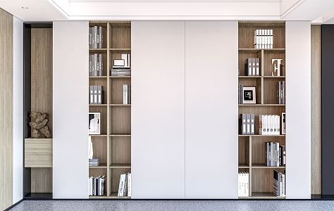 Modern Bookcase Wall Cabinet Decorative Cabinet Storage Cabinet Bookshelf 3d model