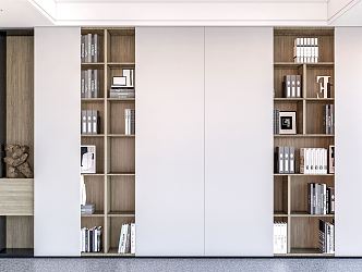 Modern Bookcase Wall Cabinet Decorative Cabinet Storage Cabinet Bookshelf 3d model