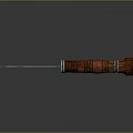 Vintage Axe Featuring Rustic Metal Blade Wooden Handle Stripe Pattern And Reflection