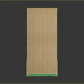 Modern Wooden Platform Structure With Green Supports And Smooth Surface Design