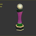 World Cup Football Trophy Champion Trophy Gold Cup Trophy World Cup Gold Cup Game Trophy Sporting Goods 3d model