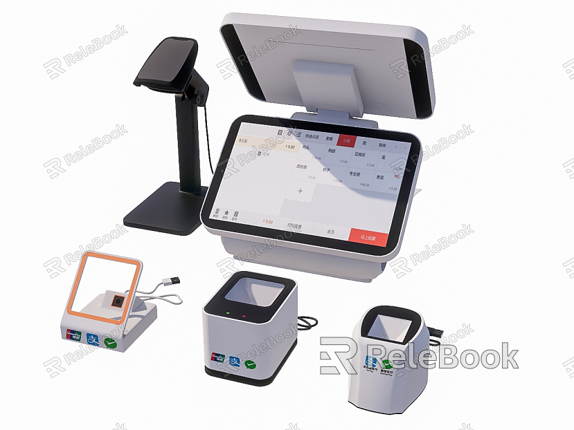 Modern cash register cash register scanner combination model