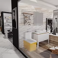 Kitchen Bathroom Lifestyle Store Modern Interior Showcasing Home Fixtures And Decor