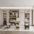 Modern study 3d model