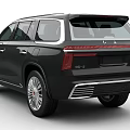 Black Luxury SUV Featuring Chrome Grille Sleek Body Lines And Premium Alloy Rims