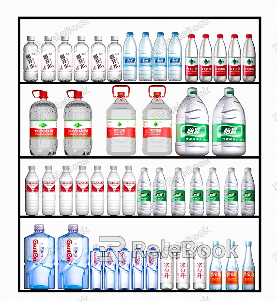 Mineral water Drinking water model