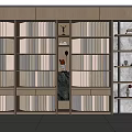 Modern Display Shelves With Wooden Metal Layers For Retail Product Storage Showcase