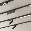 Contemporary Track Mounted Downlights and Spotlights with Adjustable Heads for Ceiling
