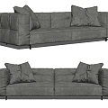 Leather double sofa Modern double sofa 3d model