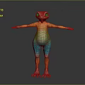 Lizard Anime Lizard Chameleon Cartoon Lizard Reptile Cold Blooded Animal Reptile Reptile Class 3d model