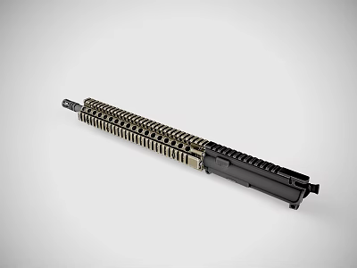 Tactical Rifle Upper Receiver With Picatinny Rail Aluminum Construction And Modular Design 3d model