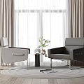 Modern Casual Sofa Combination Single Sofa 3d model