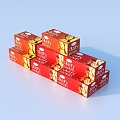 Packaging Box Snack Food Box 3d model