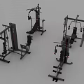 Multi functional Fitness Equipment Including Training Machines And Weight Lifting Racks For Gym Use