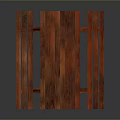 Durable Wooden Picnic Table With Attached Benches And Smooth Surface Design