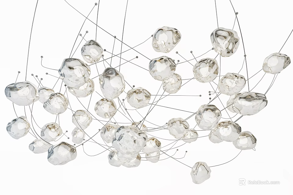 Inflatable Decorative Balls With Transparent Design For Hanging Event Decoration 3d model 