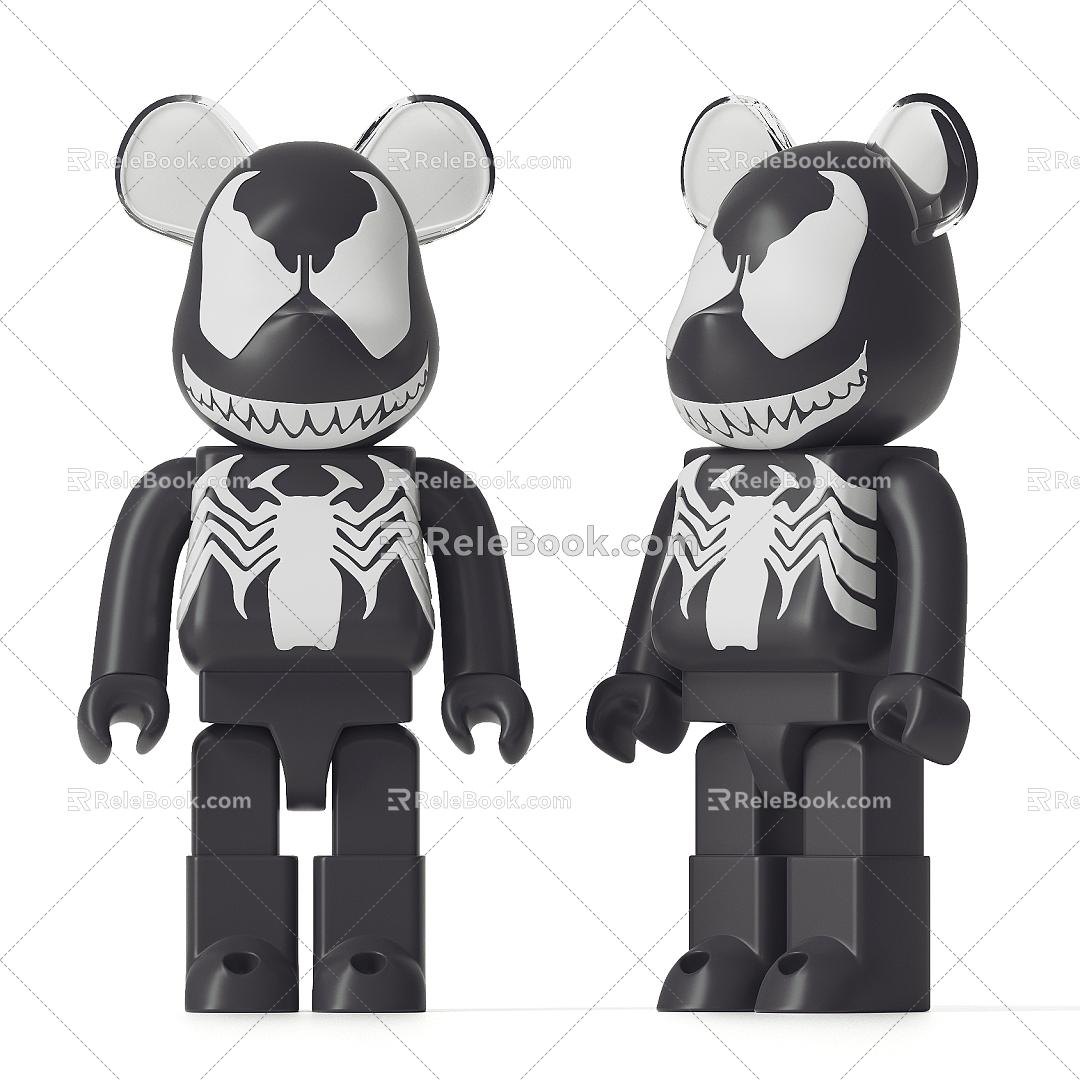 violent bear ornaments violent bear doll ornaments 3d model