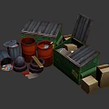 Household Recycling Bins Including Colored Containers Green Recycle Bin And Cardboard Boxes