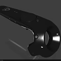 Durable Black Commercial Equipment Handle With Control Buttons And Circular Interface 3d model